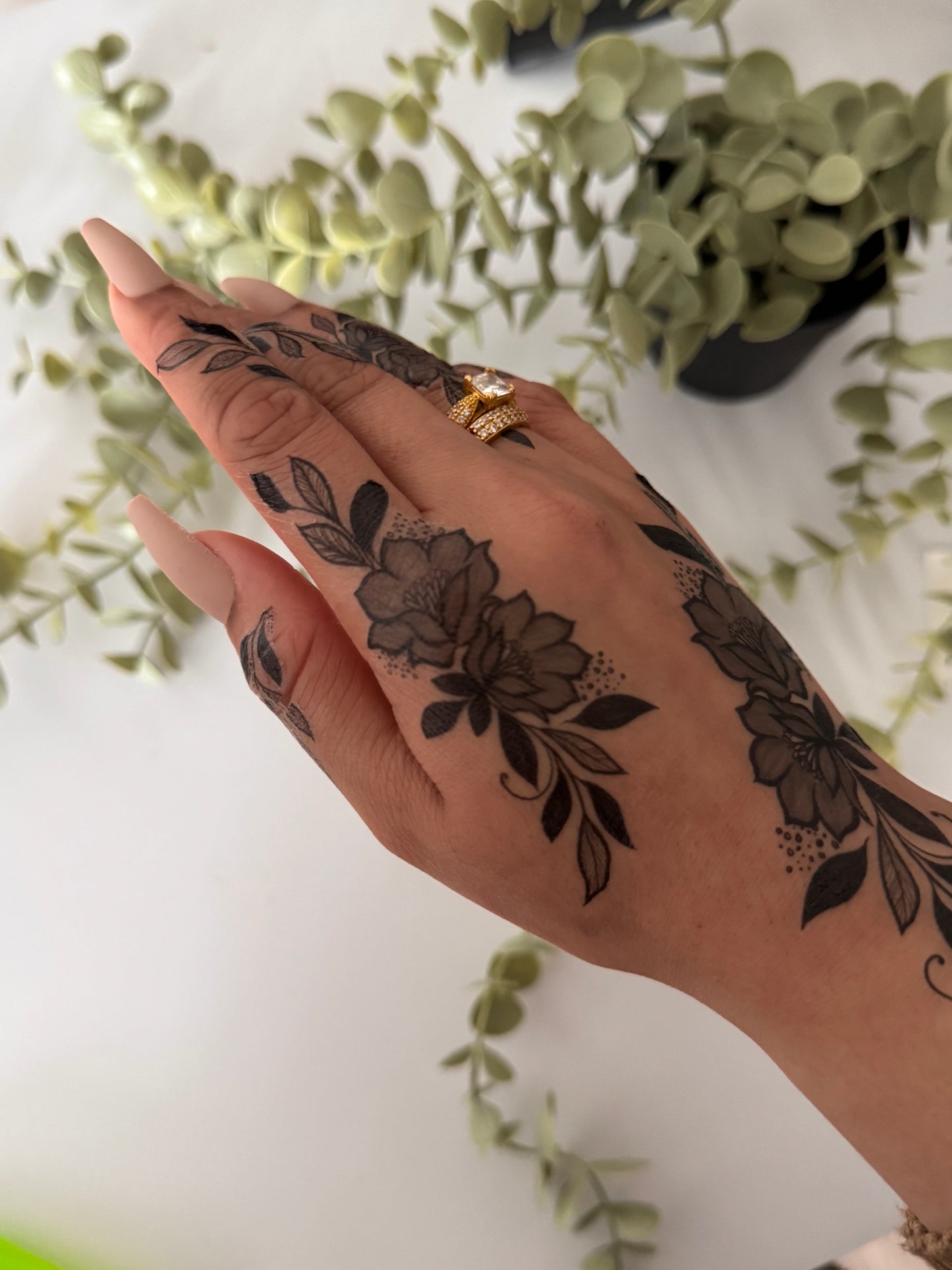 Black Henna Tattoo: TARA (Both Hands)