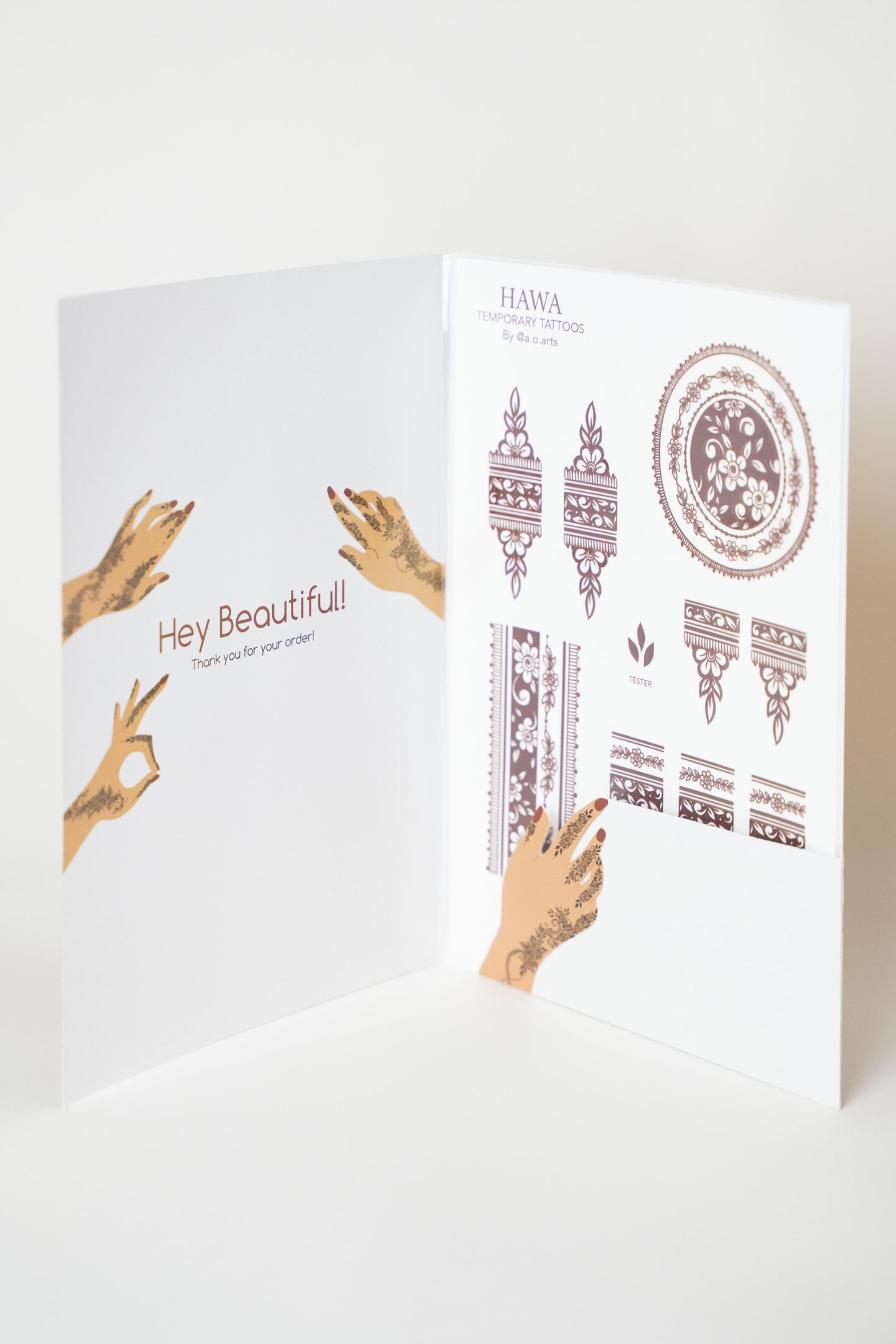 Brown Henna Tattoo: HAWA