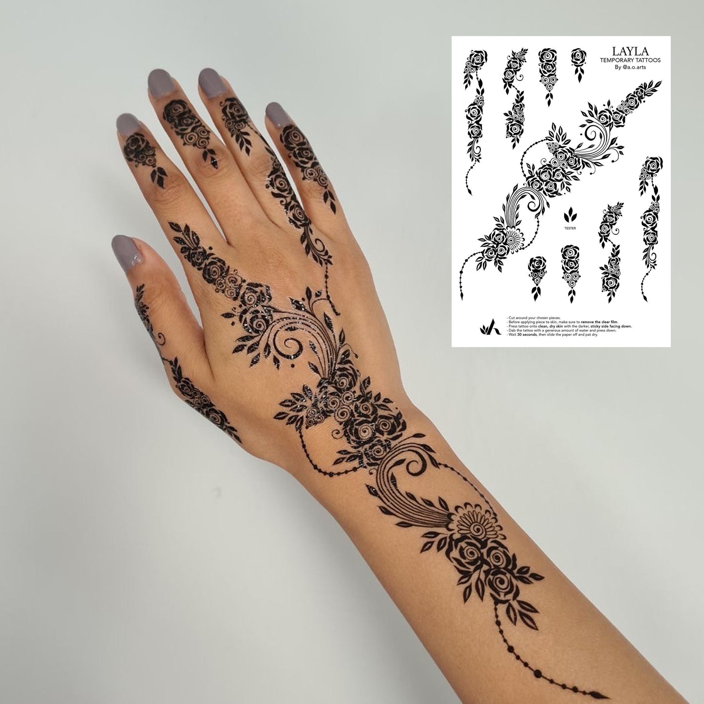 Black Henna Tattoo: LAYLA