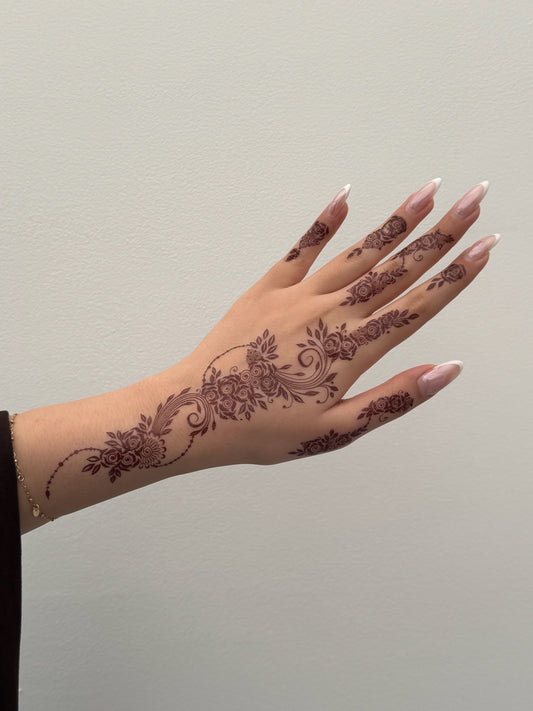 Brown Henna Tattoo: LAYLA