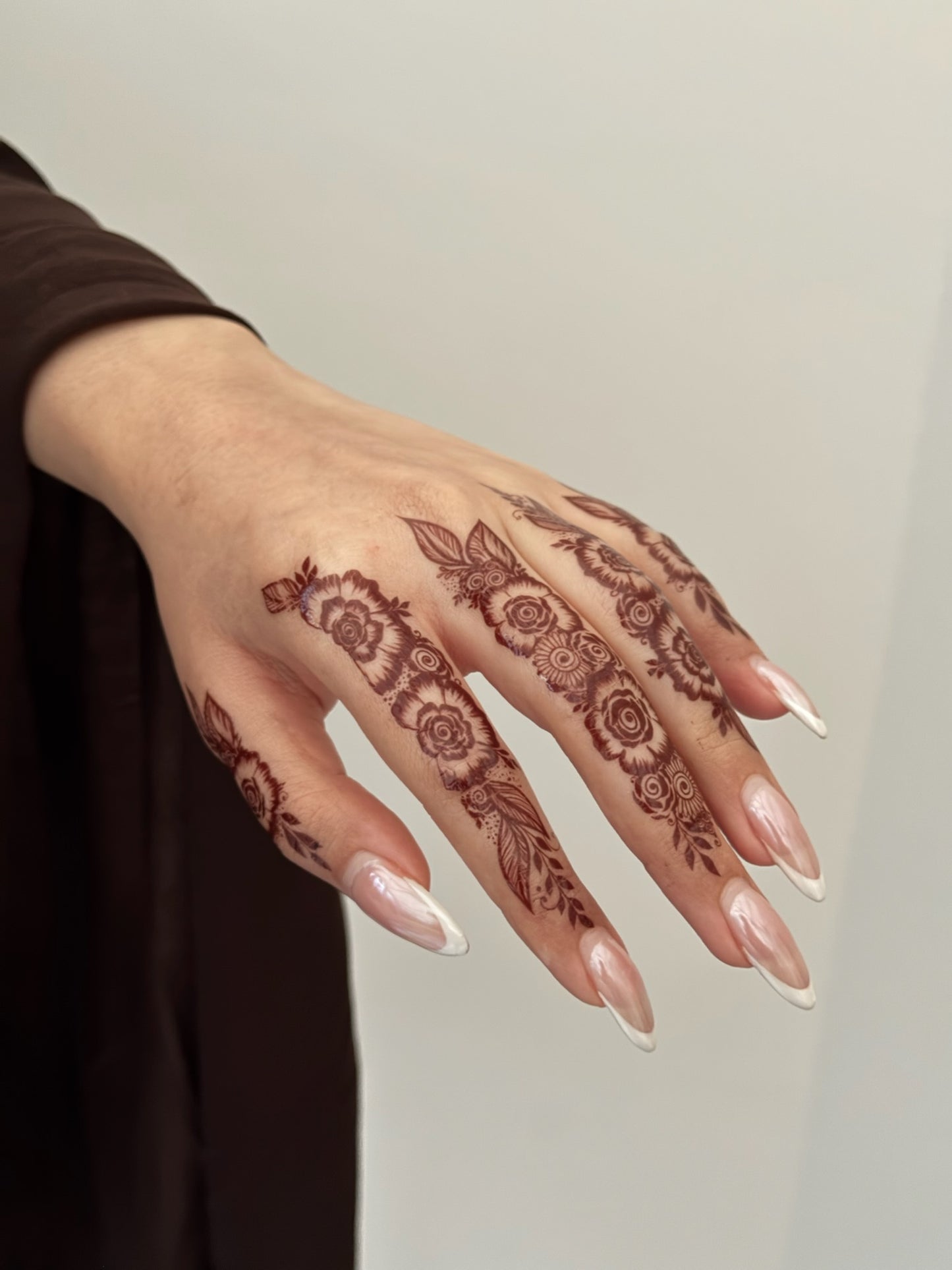 Brown Henna Tattoo: SHAFINA (Both hands)