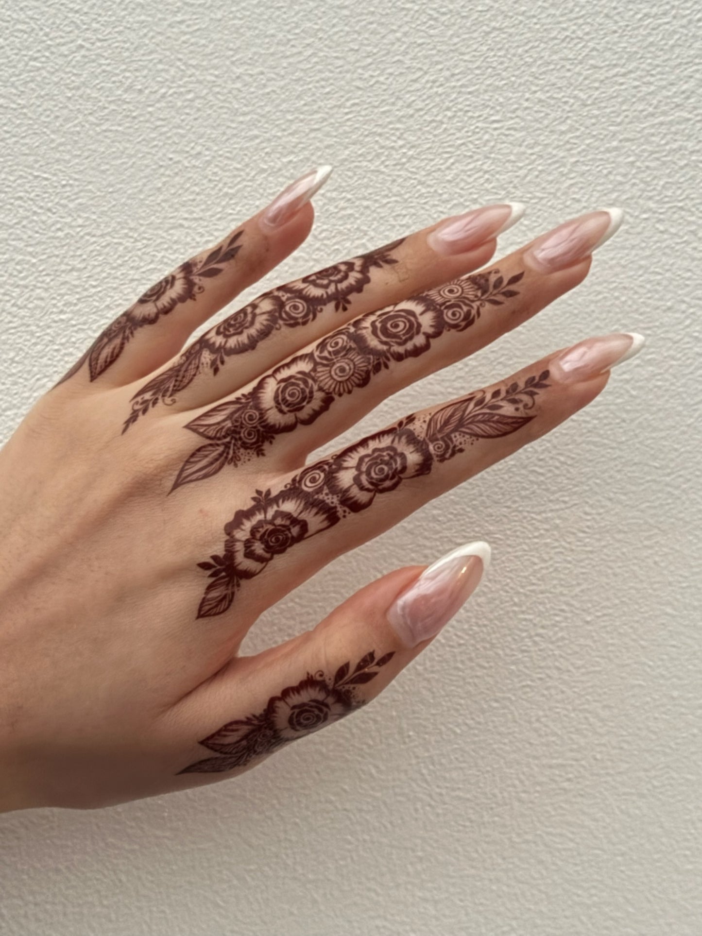 Brown Henna Tattoo: SHAFINA (Both hands)