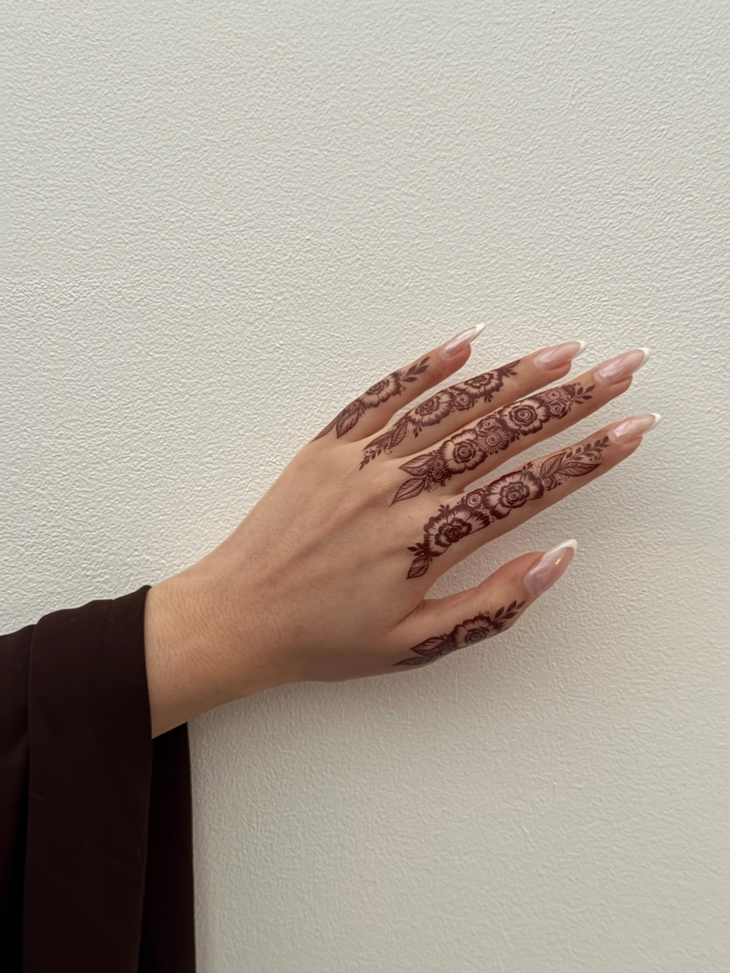 Brown Henna Tattoo: SHAFINA (Both hands)