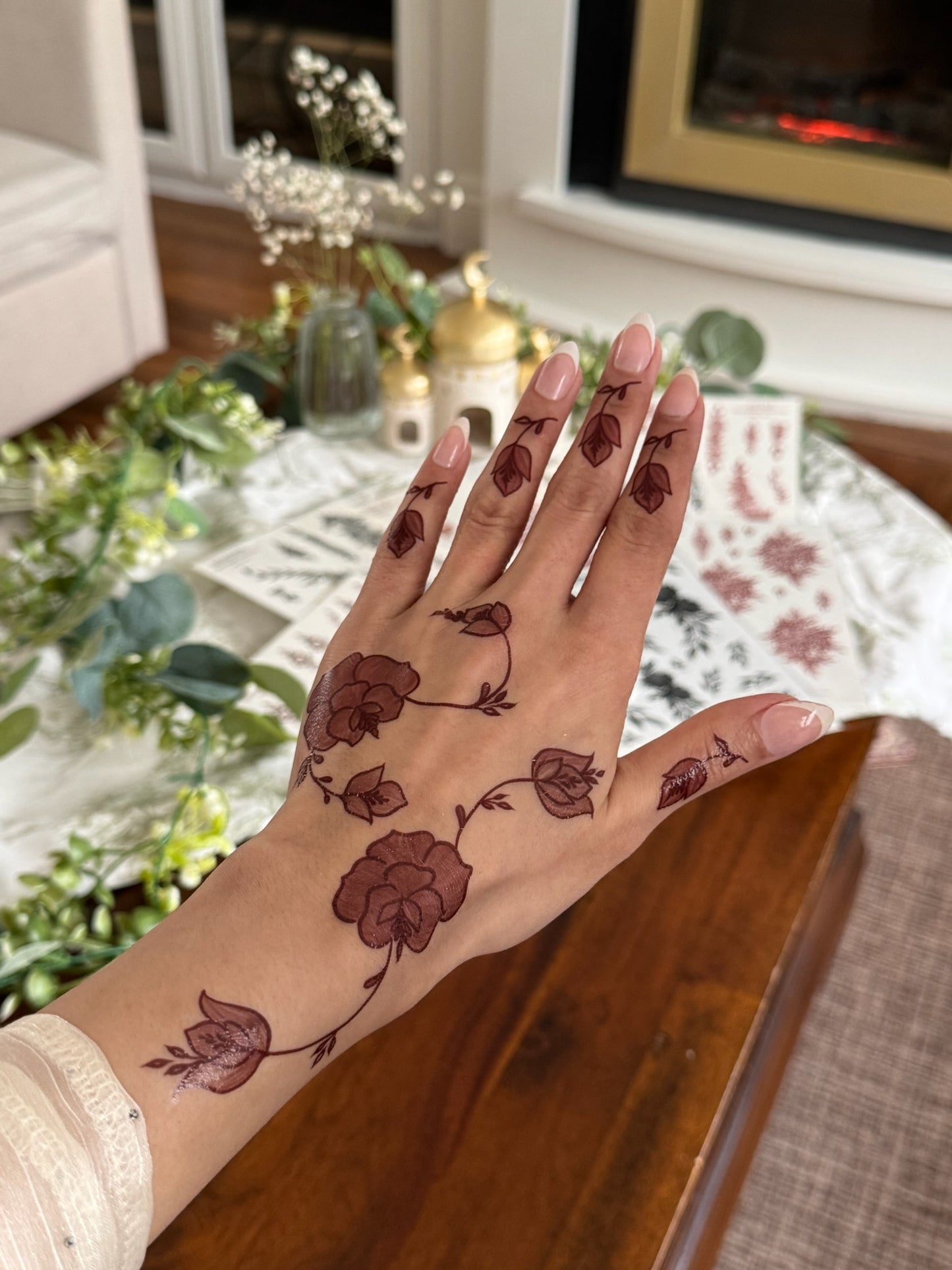 Brown Henna Tattoo: DALAL