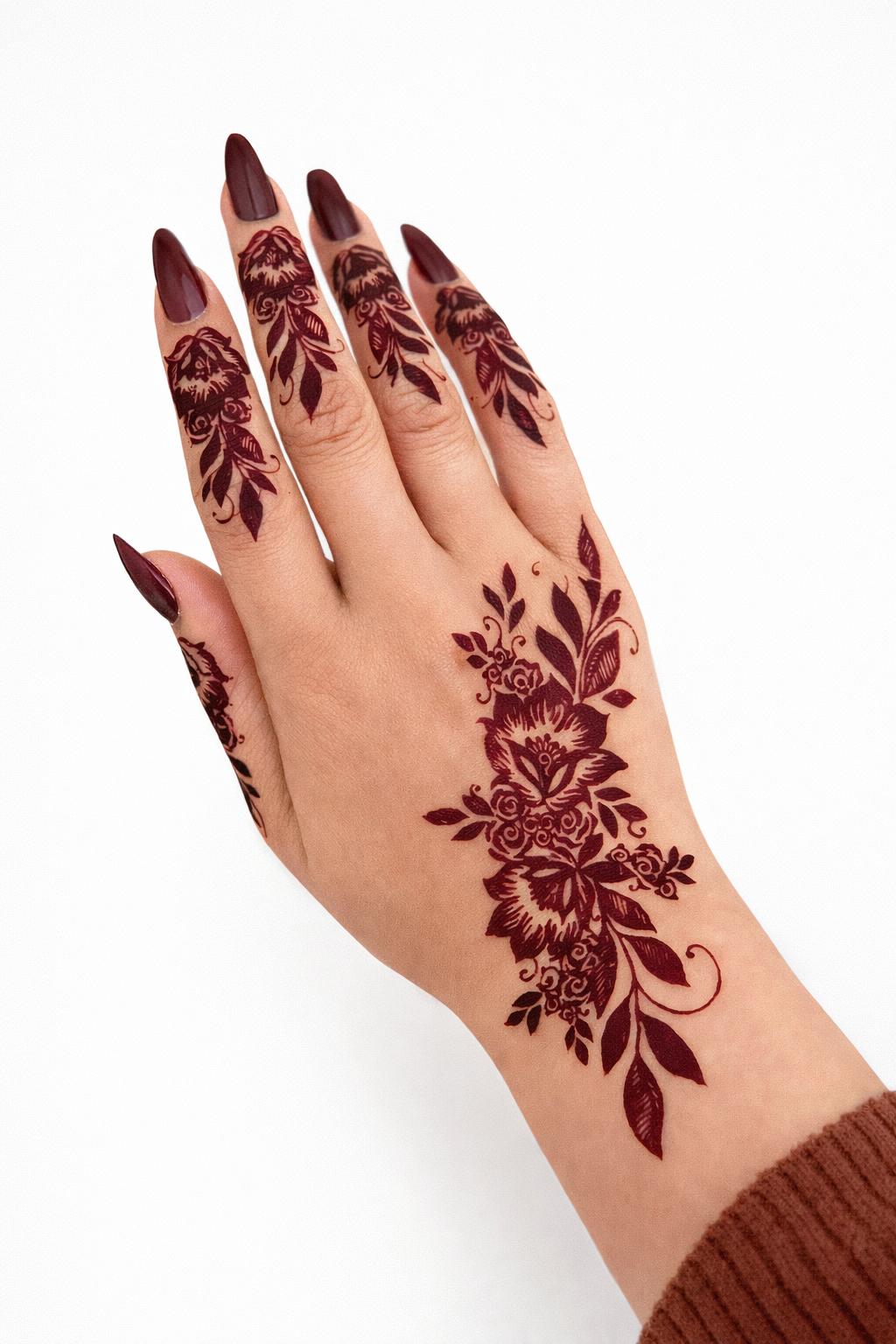Silk Screen Stencil: DUNYA (Both hands)
