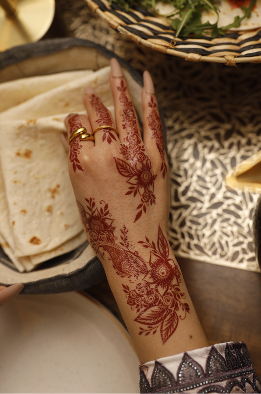 Maroon Henna Tattoo: MAYA