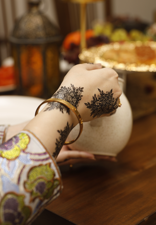 Black Henna Tattoo: BOUQUET