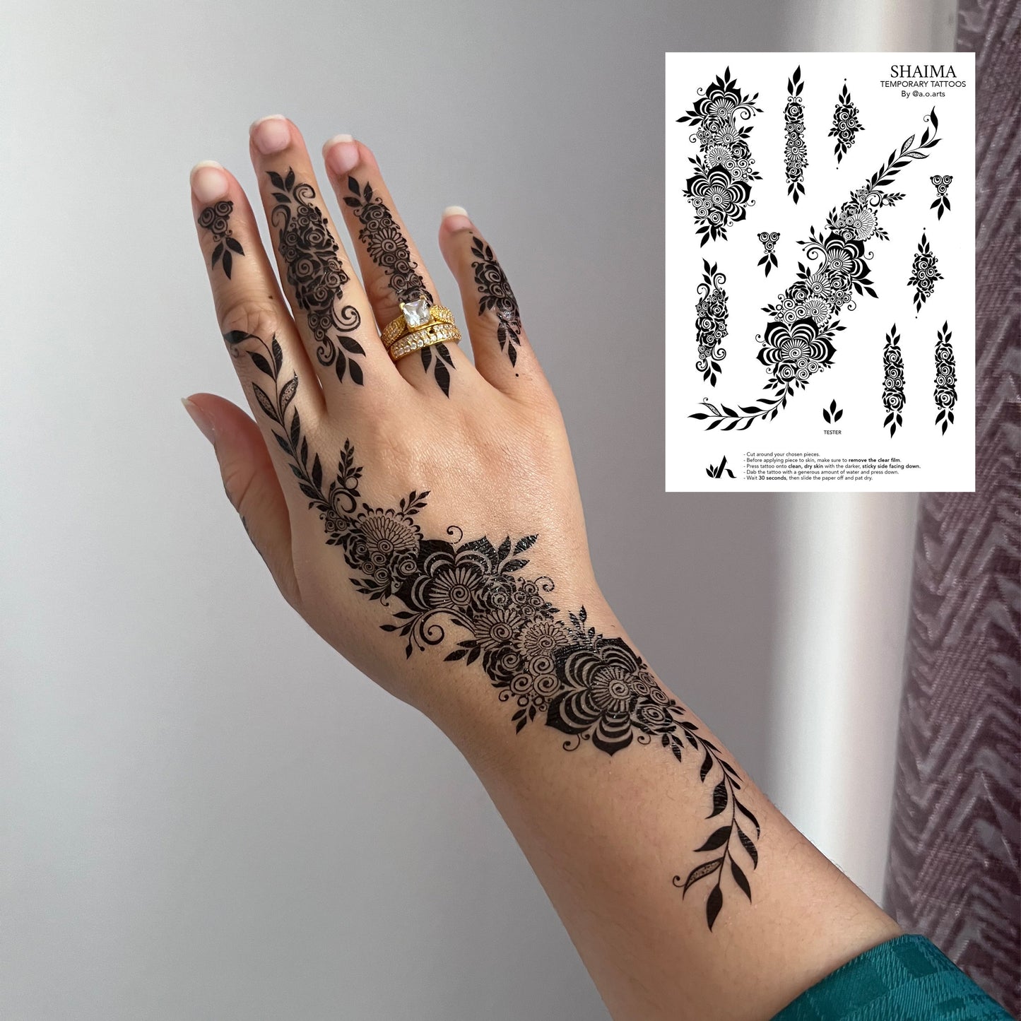 Black Henna Tattoo: SHAIMA
