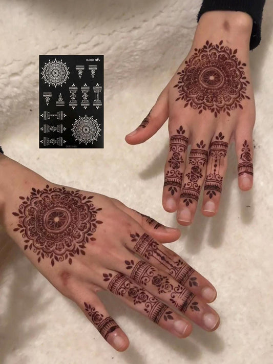Silk Screen Stencil: BLUSH (Both Hands)