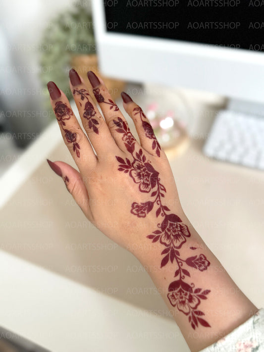 Silk Screen Stencil: TAYMA (Both hands in 1)